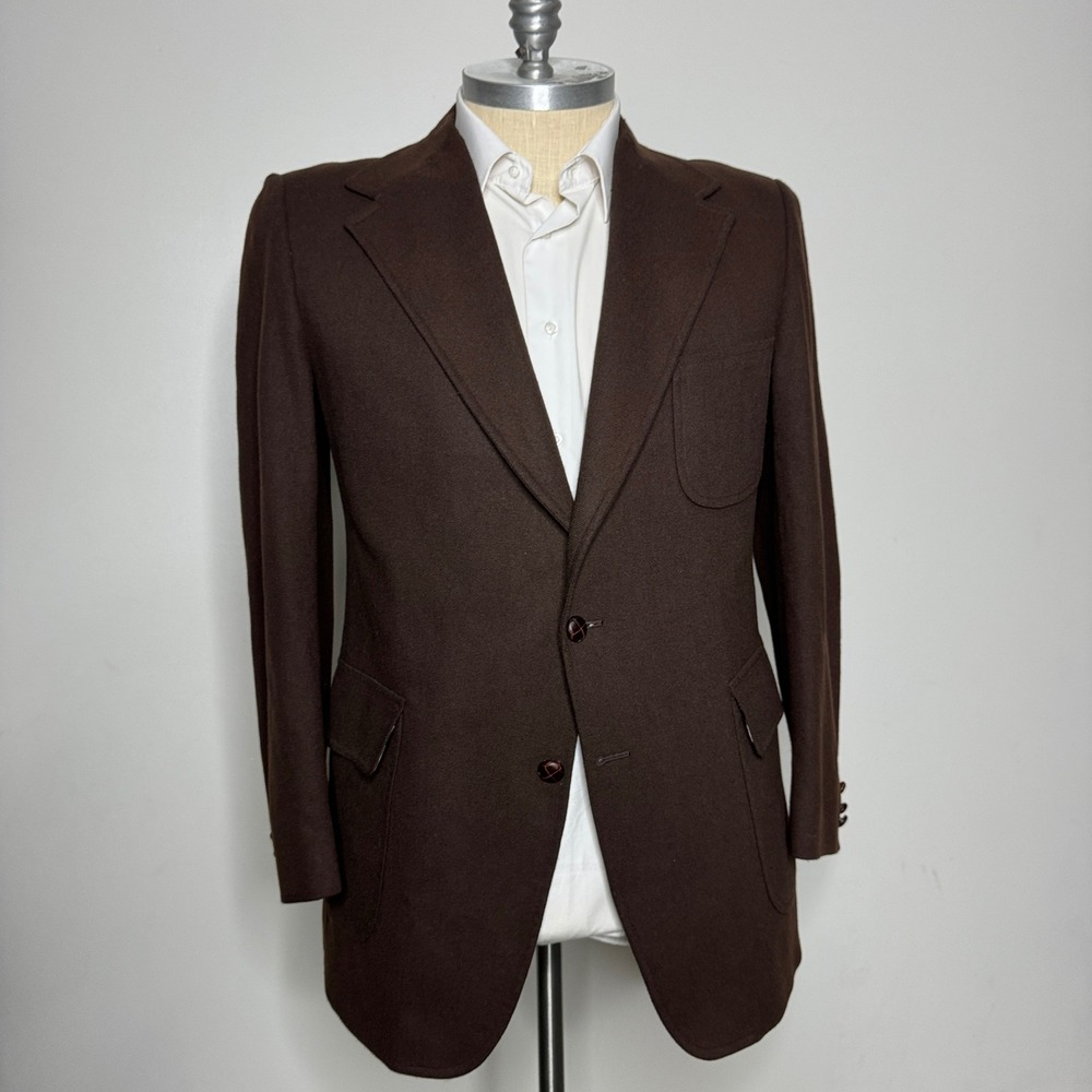 McGregor Vtg‎ 1950s Men's Brown 42R Blazer Jacket Made in USA Paisley Lined